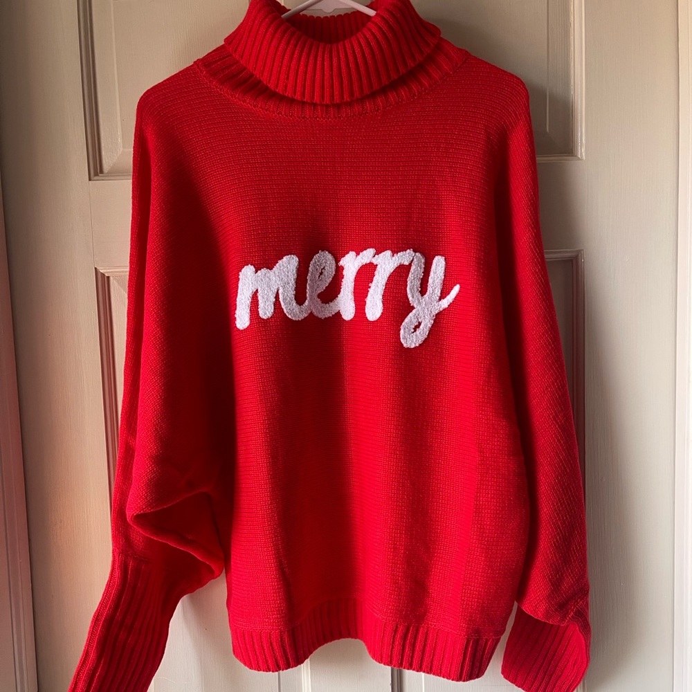Red Merry Sweater - Picture 2 of 6